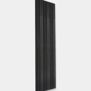 Akupanel | Acoustic Panel / Natural Wood, Black Ash, Black Felt, 240 x 60 cm