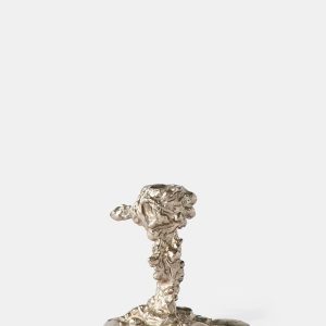Drip Candle Holder Small – Silver