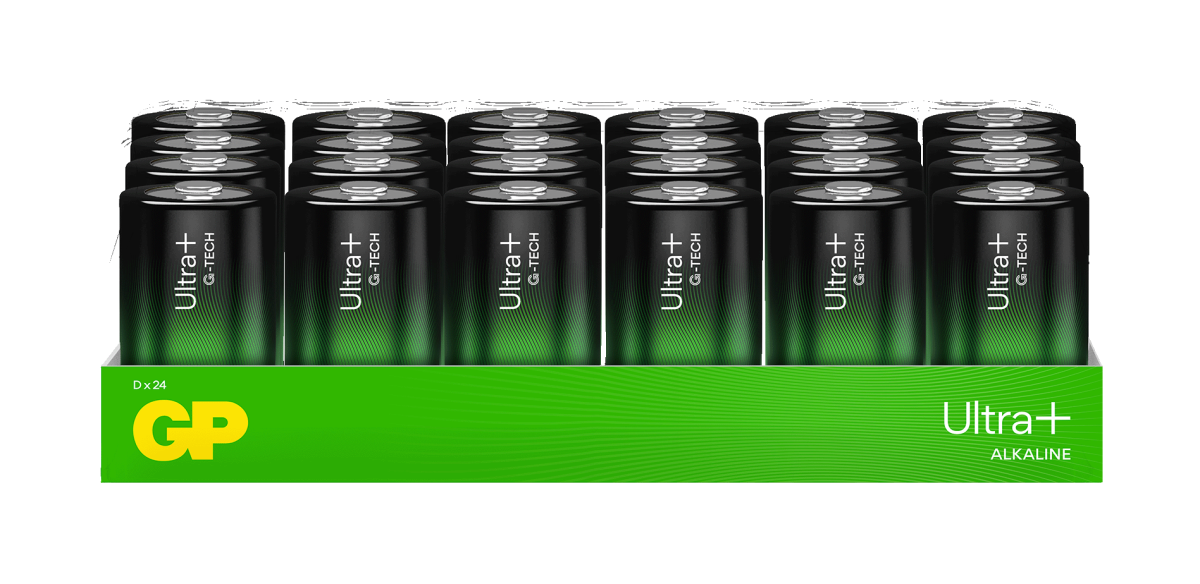 GP Ultra Plus Alkaline D-batteri, 24-pack - Bild 2