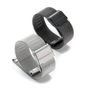 Klockarmband mesh – Svart eller Silver 14 mm
