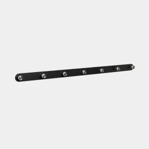 Norr | Coat Hook Rack / X7,  Black/Stainless Steel