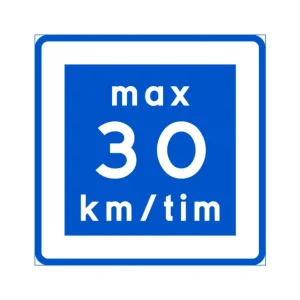 E11-3 N Rekommenderad lägre hastighet ”30 km/h”