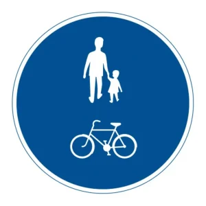 D6 Påbjuden gång- och cykelbana