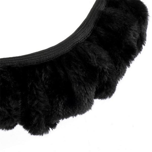 Fluffig värmande rattmuff – Olika färger - Bild 5