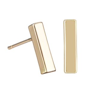 Örhängen – “T Bar Small” Guld / Silver