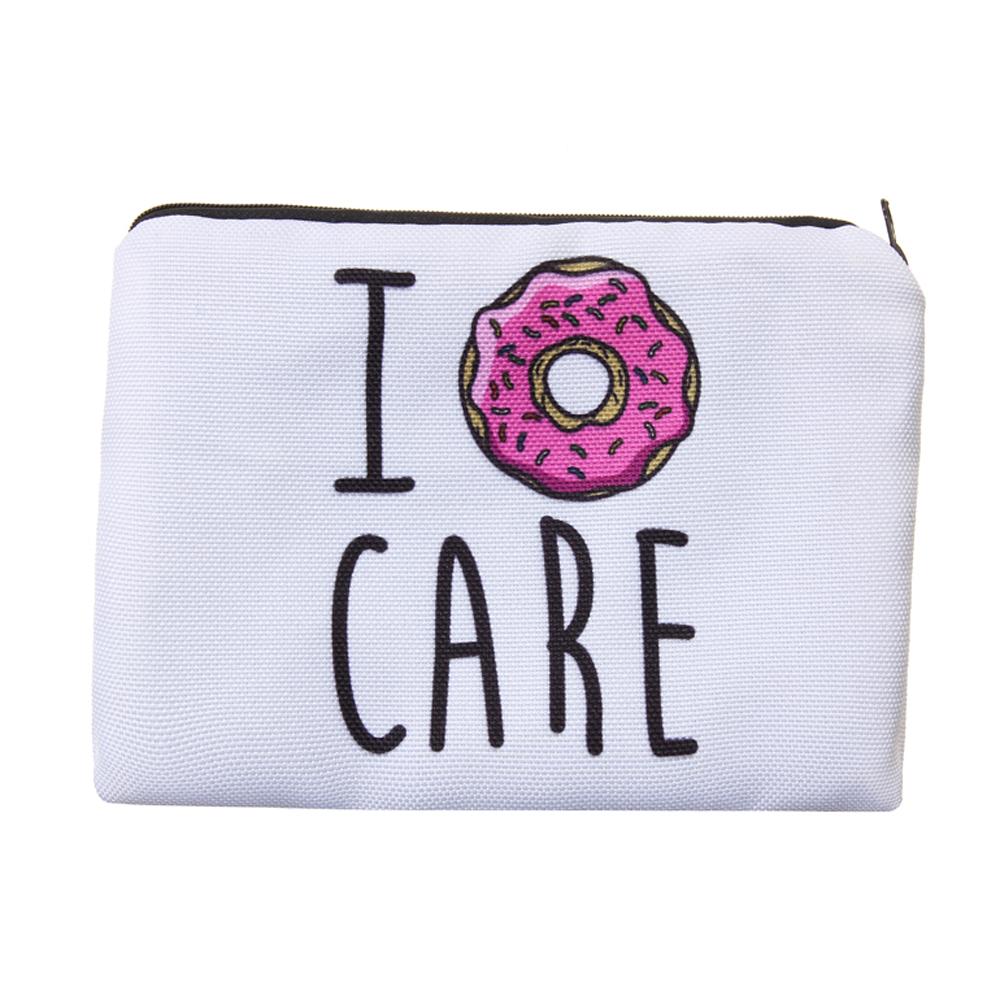 Sminkväska / pennskrin med tryck – I donut care