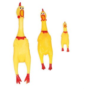 Pipleksak gummikyckling – Flera storlekar