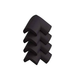 Mjukt hörnskydd – 4-pack – Svart