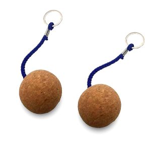 Flytande nyckelring med boll av kork 2-pack
