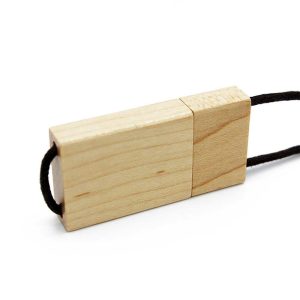 USB-minne 32 GB – Trä med rep