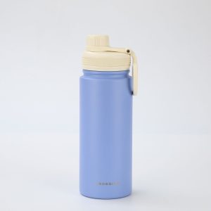 Crossing Urban Ceramic S/S Insulated Screw Cap Sports Bottle With Handle 600ml – Heirloom Blue Cotton (Mix)