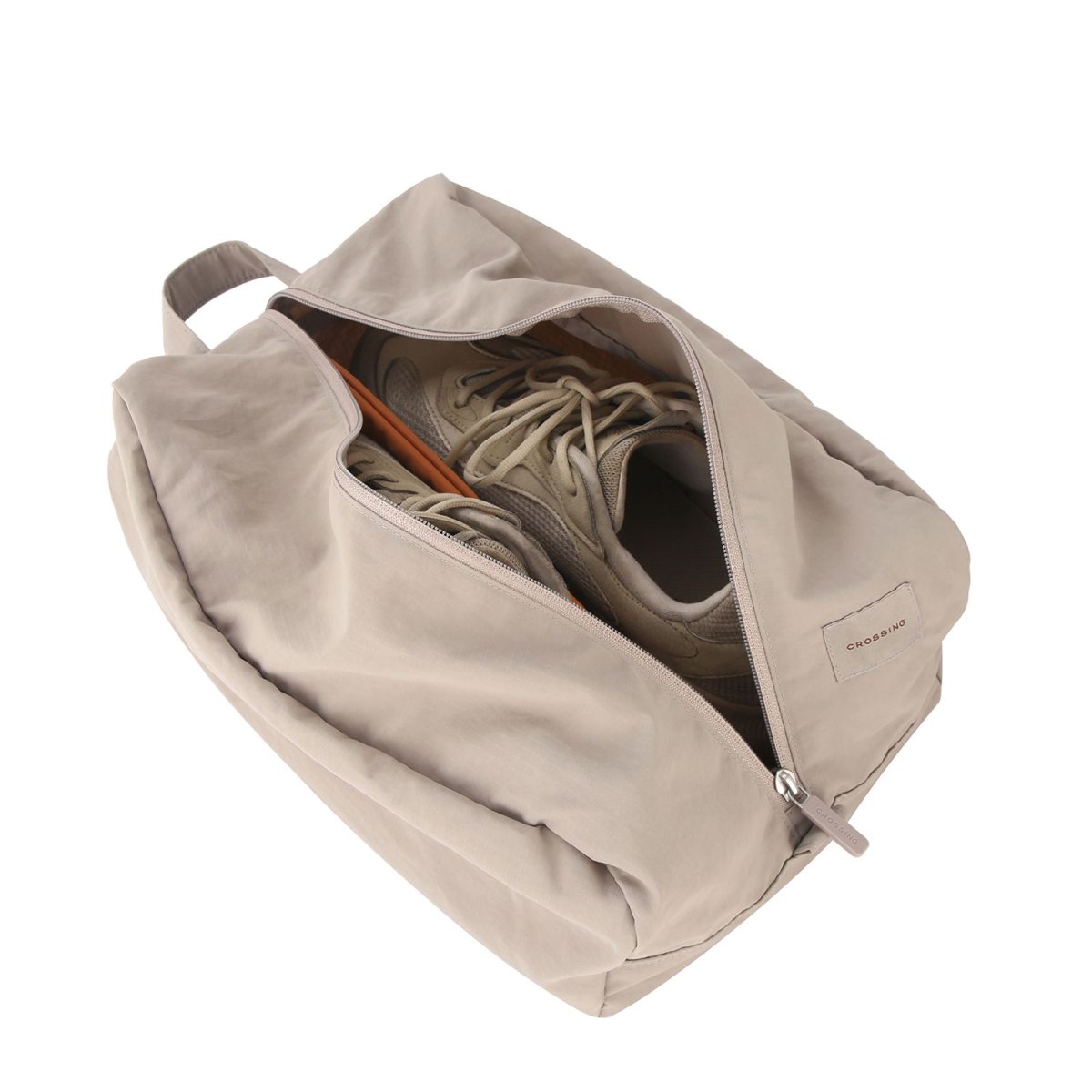 Crossing Waterproof Ripstop Nylon Multi Shoe Cube With Divider – Light Grey - Bild 4