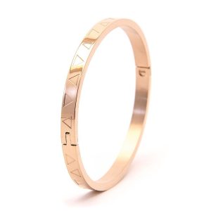 Armband Triangles Link Solid – Rosa Guld