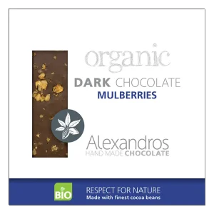 Ekologisk mörk choklad 70% med mullbär